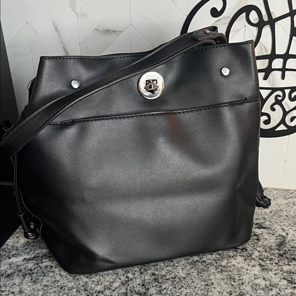 BCBGeneration Handbags - BCBG Black Bucket Bag Formal Business Career, Like New!
